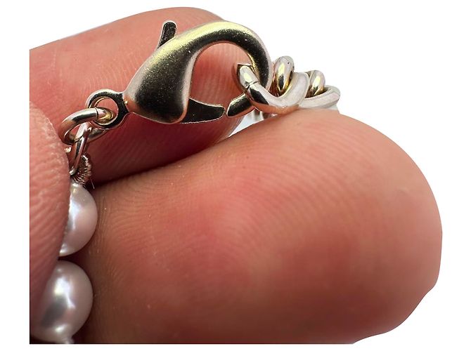 Timeless Collana Chanel CC con perle impreziosite in strass dorato D'oro - vista 11