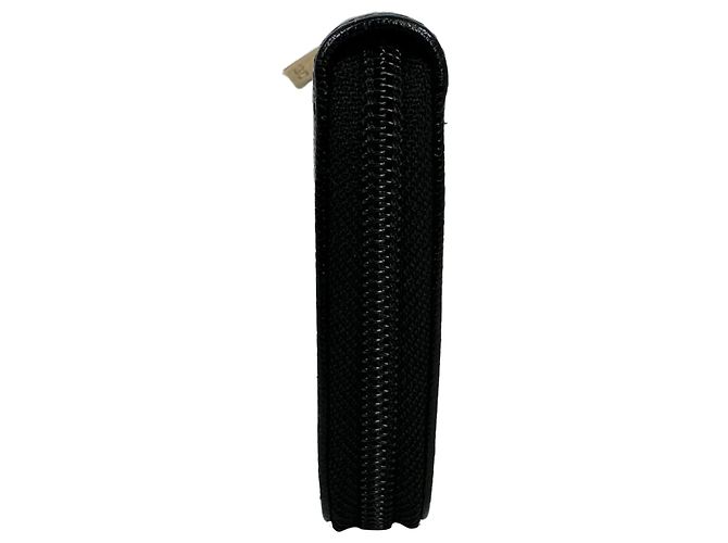 Cartera larga con cremallera Chanel Timeless CC en piel caviar negro - vista 3