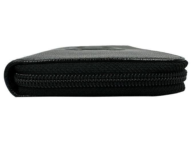 Cartera larga con cremallera Chanel Timeless CC en piel caviar negro - vista 6