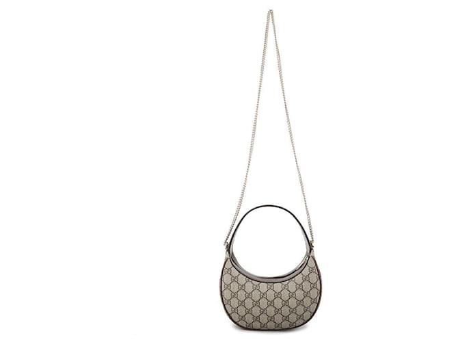 Gucci Piccola borsa a tracolla Ophidia Marrone - vista 4