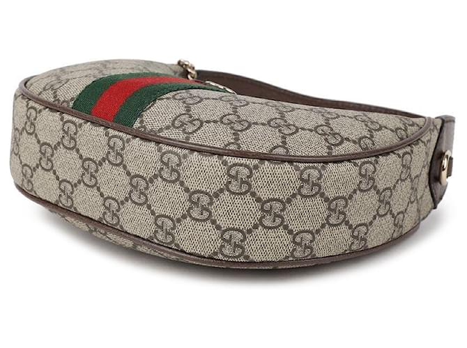 Gucci Piccola borsa a tracolla Ophidia Marrone - vista 5
