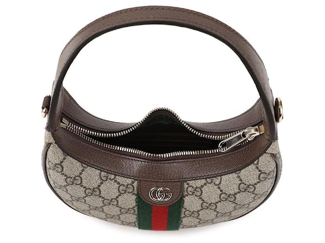 Gucci Piccola borsa a tracolla Ophidia Marrone - vista 6