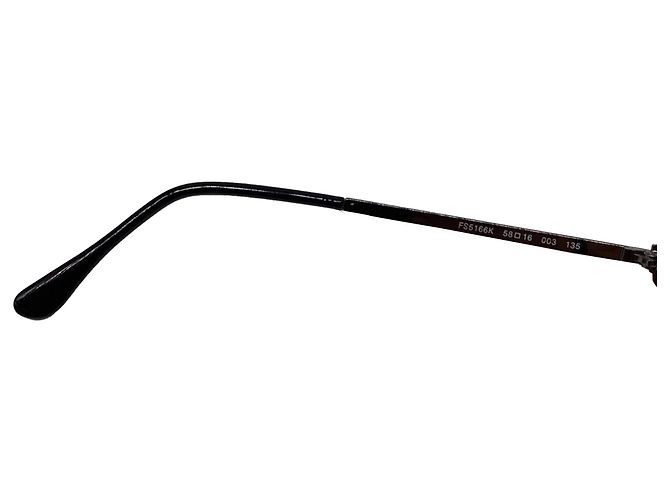 Fendi FS5166K Sonnenbrille aus grauem Metall - Ansicht 6