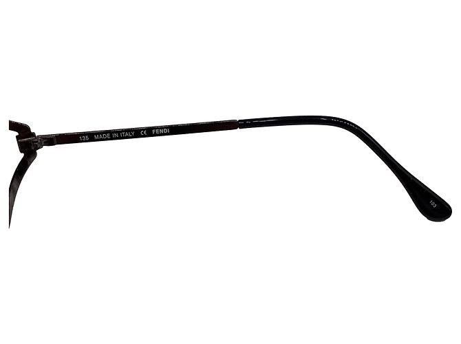 Fendi FS5166K Sonnenbrille aus grauem Metall - Ansicht 7