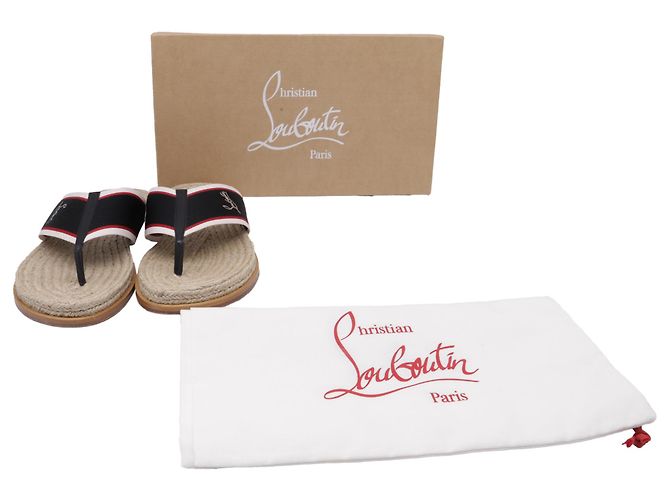 Sandali Hot Flip Christian Louboutin in Jute Multicolore - vista 6