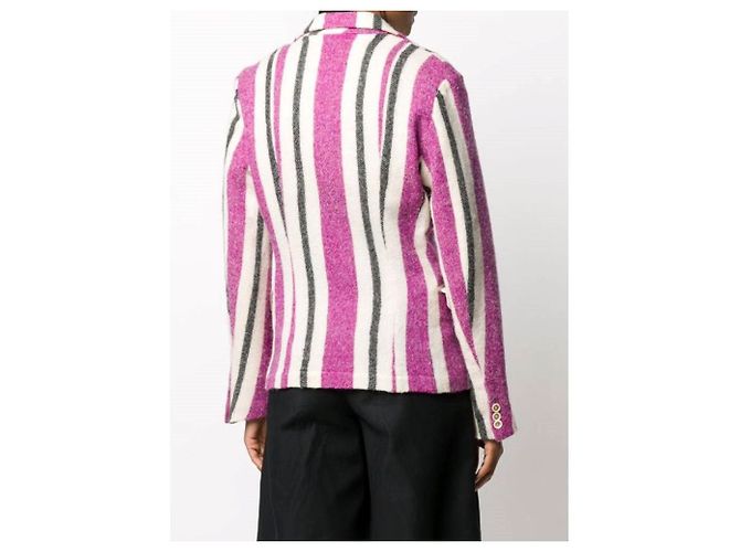 Comme Des Garcons Comme des Garçons Gestreifte Wolljacke Mehrfarben - Ansicht 4