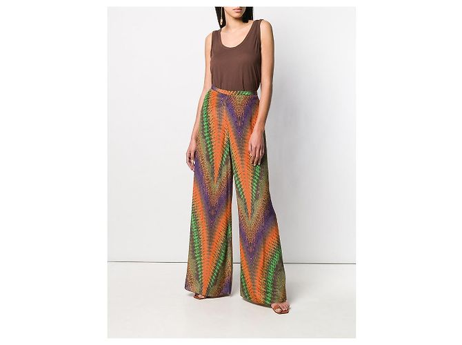 Top sin mangas de dos tonos Missoni Castaño - vista 2