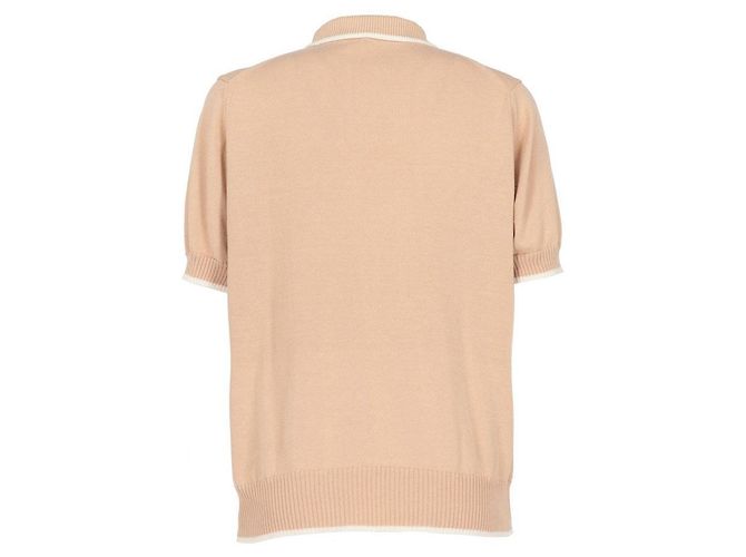Givenchy Sport Polo mit Rippstrickbesatz Braun Beige - Ansicht 3
