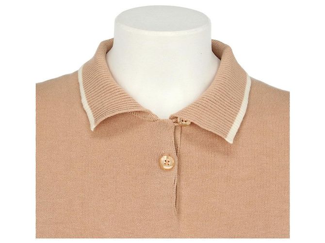 Givenchy Sport Polo mit Rippstrickbesatz Braun Beige - Ansicht 4