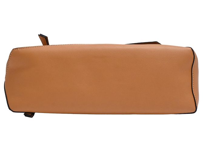 Loewe Puzzle Hobo in pelle di vitello Tan Marrone Rosso - vista 3