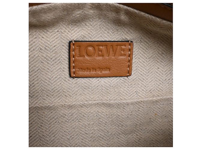 Loewe Puzzle Hobo in pelle di vitello Tan Marrone Rosso - vista 7