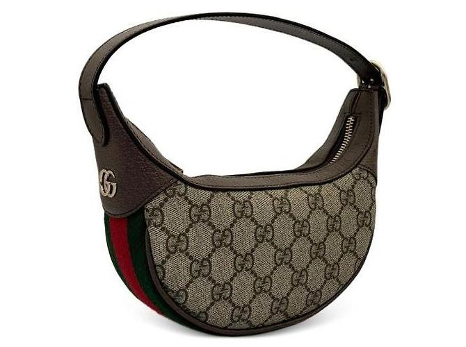 Gucci Piccola borsa a tracolla Ophidia Marrone - vista 2