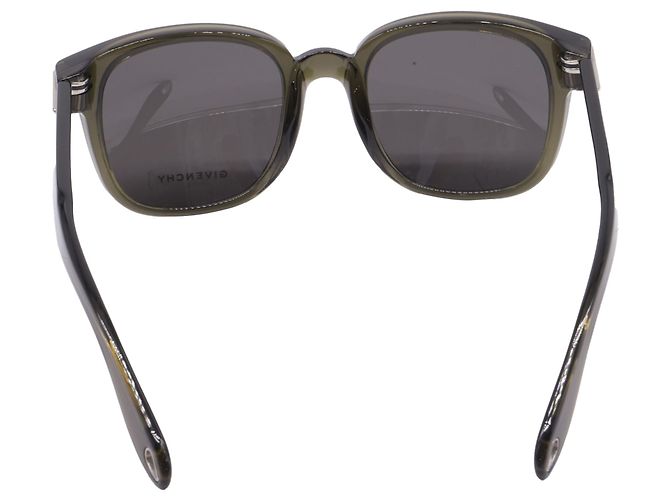 Gafas de sol Givenchy cuadradas tintadas en acetato verde Verde oliva - vista 4