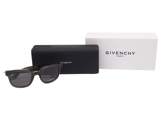 Gafas de sol Givenchy cuadradas tintadas en acetato verde Verde oliva - vista 5