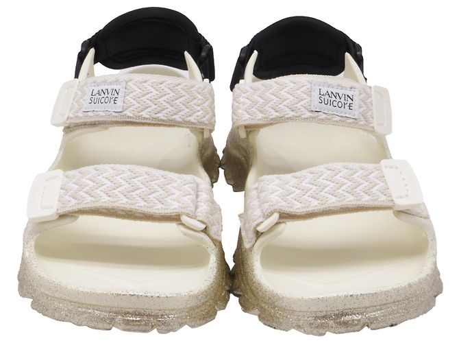 Sandalias Suicoke x Lanvin Wake Curb LNV en caucho blanco - vista 2