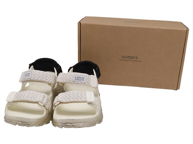 Sandalias Suicoke x Lanvin Wake Curb LNV en caucho blanco - vista 6