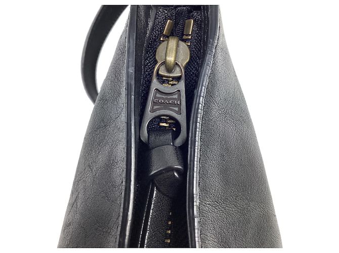 Mini Borsa Sport Bleecker in pelle nera Coach Nero - vista 11