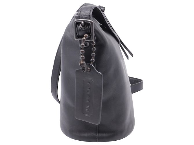 Mini Borsa Sport Bleecker in pelle nera Coach Nero - vista 3
