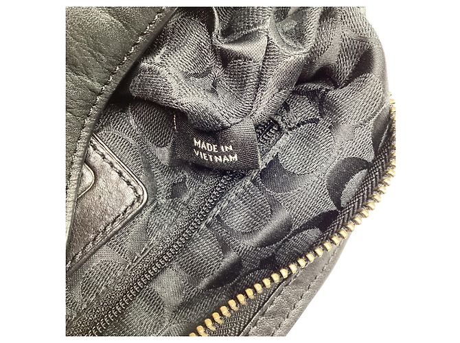 Mini Borsa Sport Bleecker in pelle nera Coach Nero - vista 7