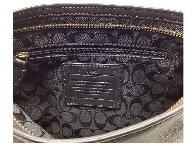 Mini Borsa Sport Bleecker in pelle nera Coach Nero - vista 9