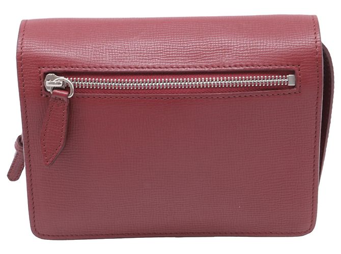 Borsa a tracolla piccola Burberry Derby House Check in pelle di vitello rossa Rosso - vista 4
