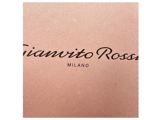 Botines Fiona de punto de bucle Gianvito Rossi Rosa Sintético Castaño - vista 12
