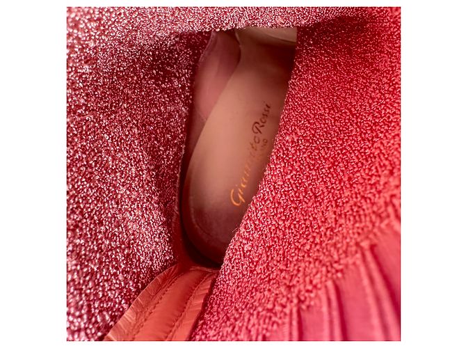 Botines Fiona de punto de bucle Gianvito Rossi Rosa Sintético Castaño - vista 13
