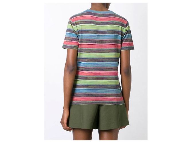 Camiseta a rayas con botones Missoni Multicolor - vista 3