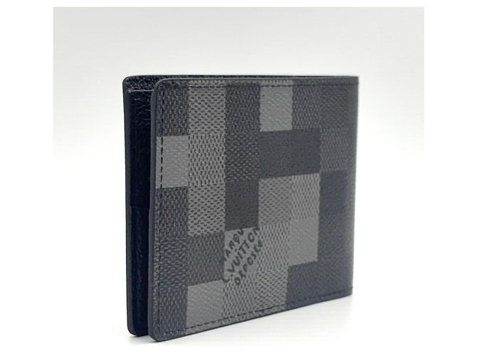 Portafoglio bi-fold Louis Vuitton Slender Nero - vista 2