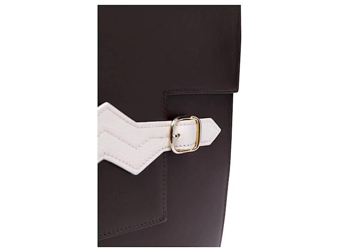 Borsa piatta con tracolla Zigzag Hermès Marrone - vista 3