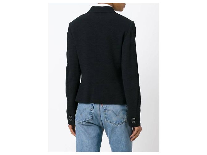 Versus Versace Embossed Viscose Jacket Black - view 4