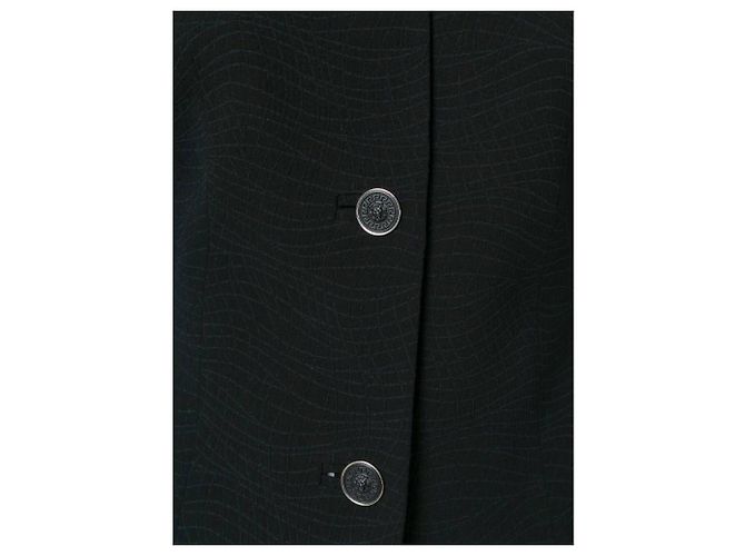 Versus Versace Embossed Viscose Jacket Black - view 5