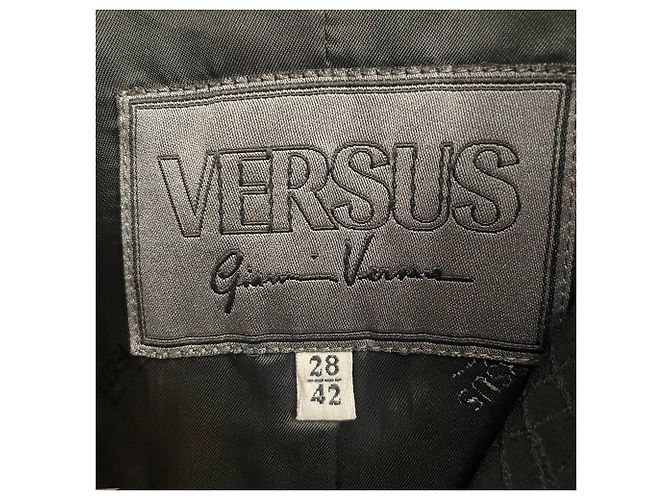 Versus Versace Embossed Viscose Jacket Black - view 6