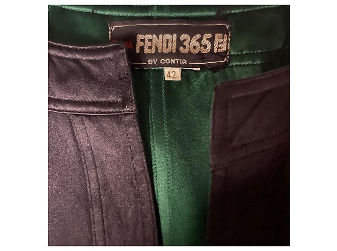 Fendi Open-Front Silk Jacket Black - view 6