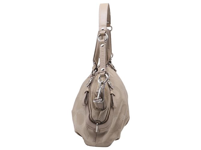 Borsa Coach Madison Dotted Op Art Sophia in Beige - vista 3