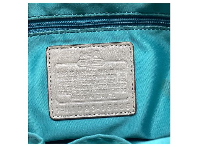 Borsa Coach Madison Dotted Op Art Sophia in Beige - vista 7