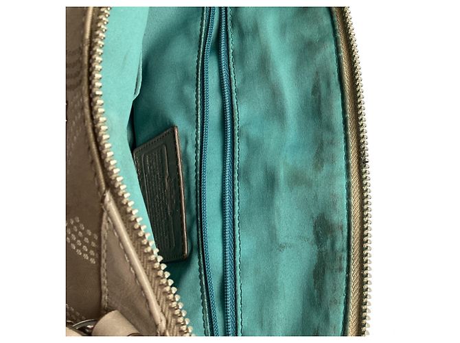 Borsa Coach Madison Dotted Op Art Sophia in Beige - vista 9