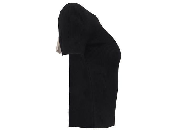 Alexander Wang Stricktop mit Cut-outs aus schwarzer Viskose - Ansicht 3