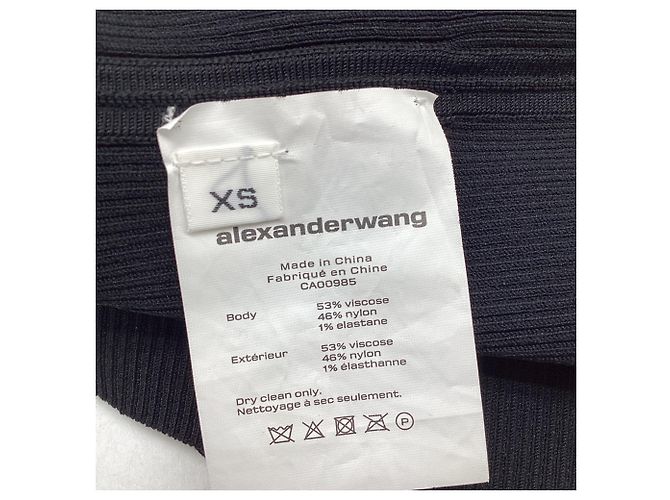 Alexander Wang Stricktop mit Cut-outs aus schwarzer Viskose - Ansicht 5