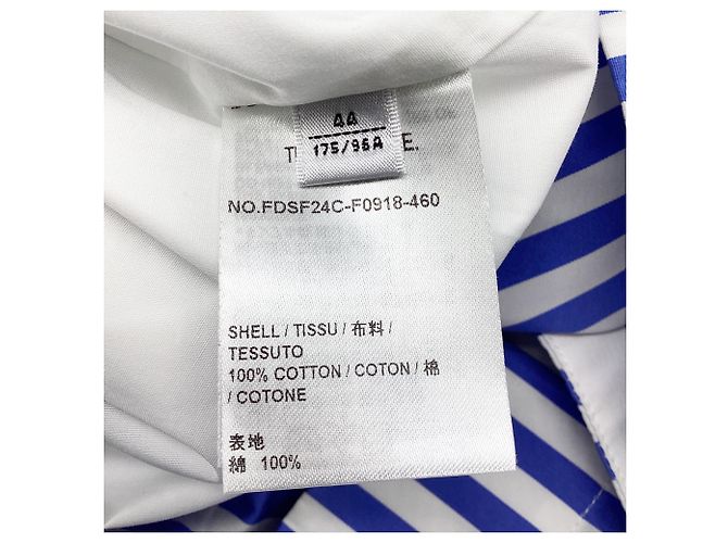 Vestido polo halter con rayas awning Thom Browne en algodón azul claro - vista 5