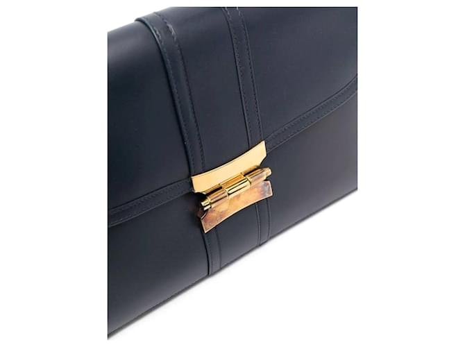 Bolso Hermès Turn-Lock Rectangular Flap Bag Azul - vista 4