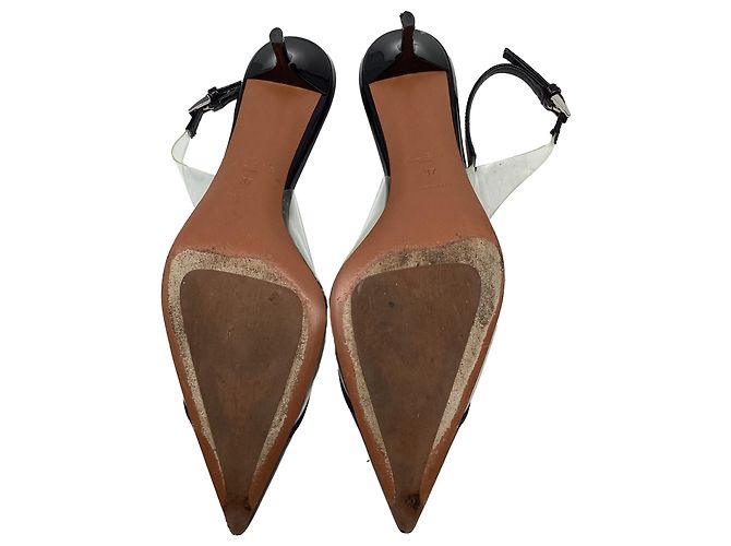 Décolleté slingback Cœur in PVC nero Alaïa - vista 8