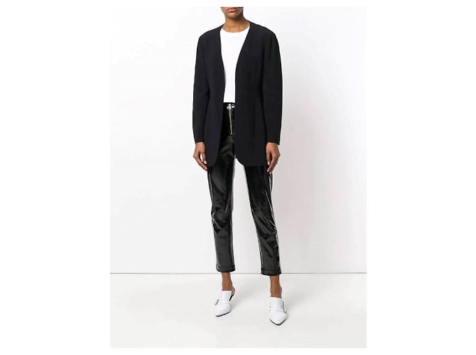 Moschino Open-Front Fitted Jacket Black - view 2