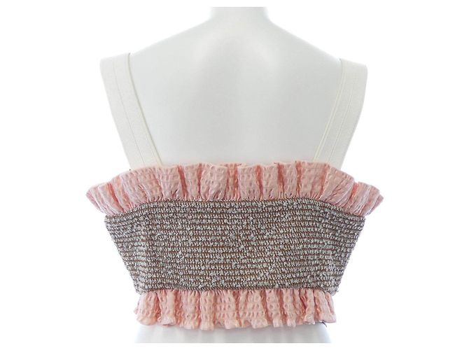 Top Louis Vuitton Castaño Plata Rosa - vista 2