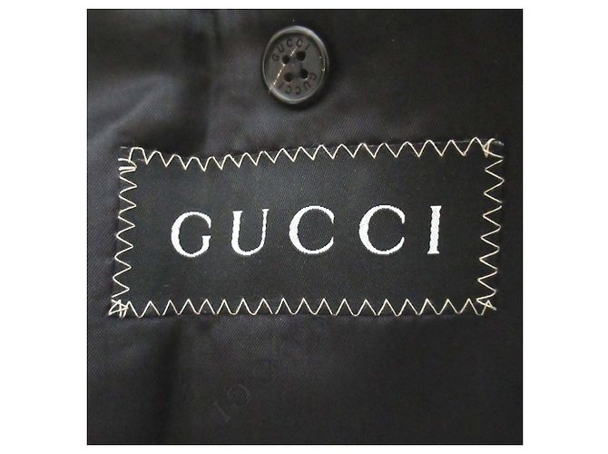 Abrigo de lana de botonadura sencilla Gucci Negro - vista 7