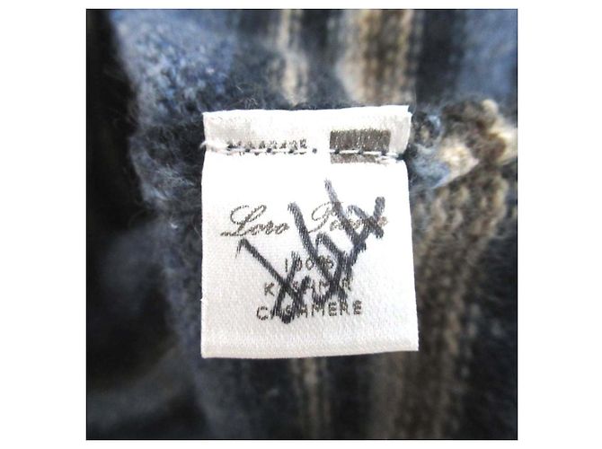 Autre Marque Loro Piana Strickpullover aus 100% Kaschmir Blau - Ansicht 6