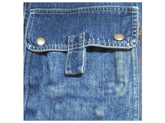 Abrigo acolchado de denim ISSEY MIYAKE DUETRIO Azul - vista 6