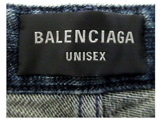 Balenciaga DOUBLE SIDE PANTS Pantalones vaqueros Azul - vista 10