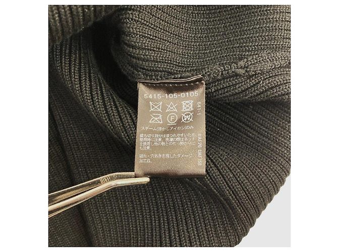 Autre Marque ASTRAET Strickjacke mit Fransen und Rippstrick Schwarz - Ansicht 4