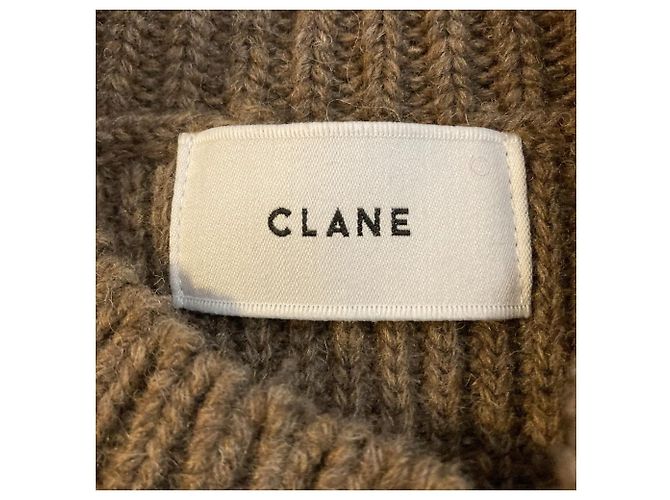 Autre Marque Chaleco de punto CLANE con mangas cuadradas Castaño - vista 5